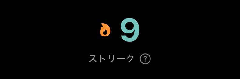 ストリーク表示